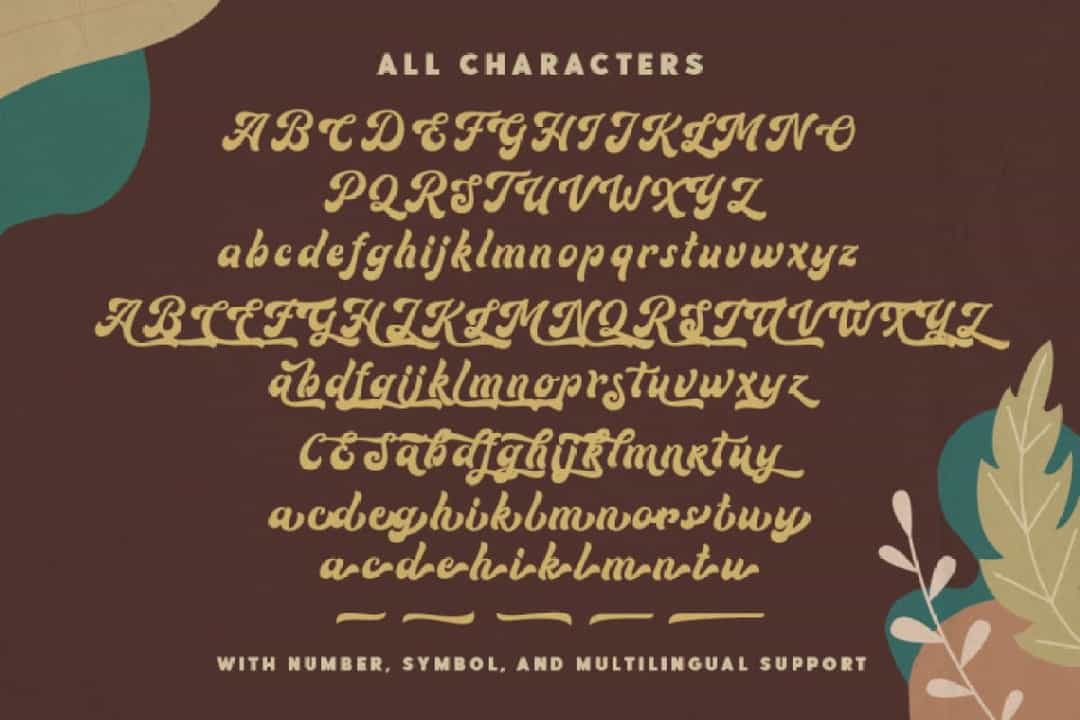 Routhers Retro Bold Script Font Image 3