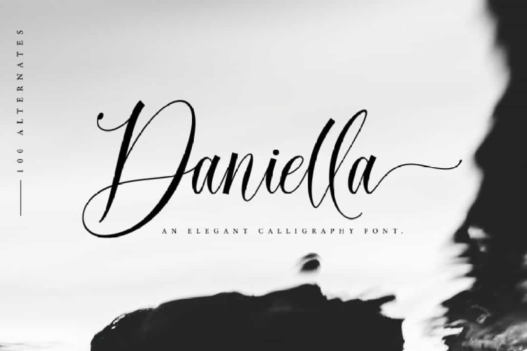 Daniella Calligraphy Script Font Image 1