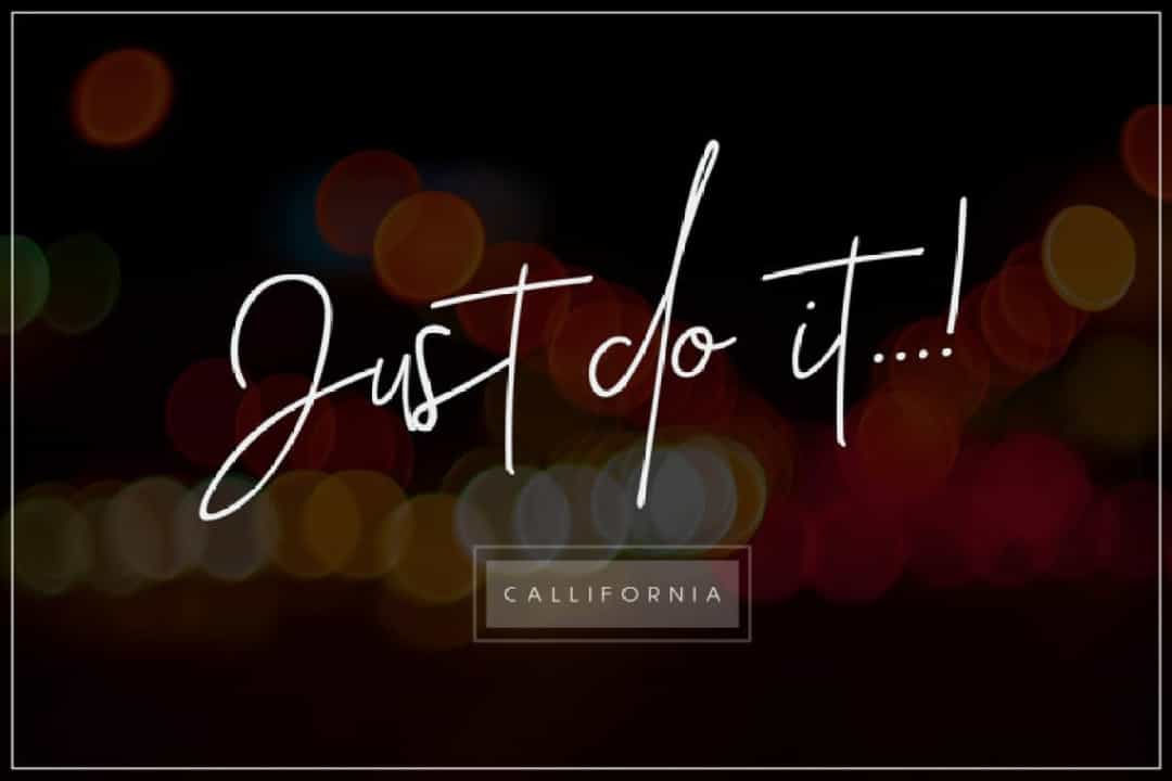 Callifornia Handwritten Signature Font Image 2