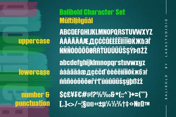 Balibold Sans Serif Typeface Image 3