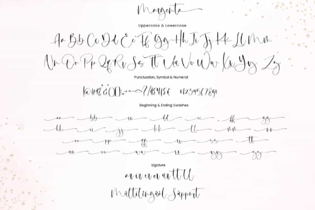 Margenta Calligraphy Script Font Image 3