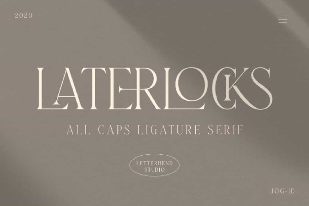 Laterlocks Typeface Image 1