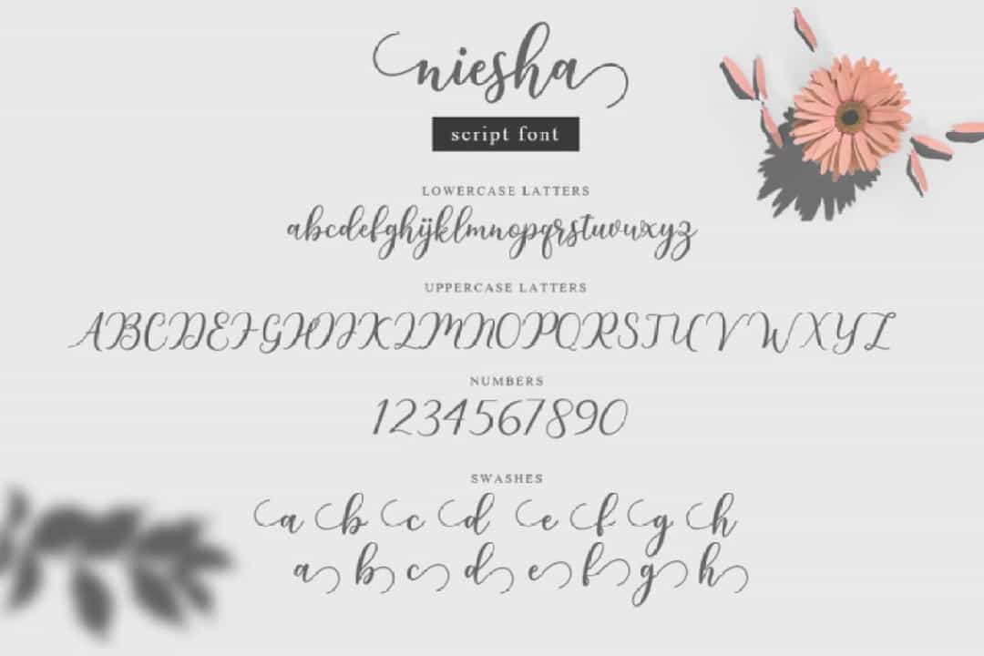 Niesha Font Image 3