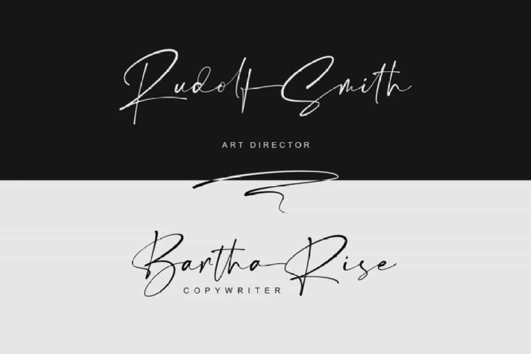 Estrada Luxury Signature Font Image 2