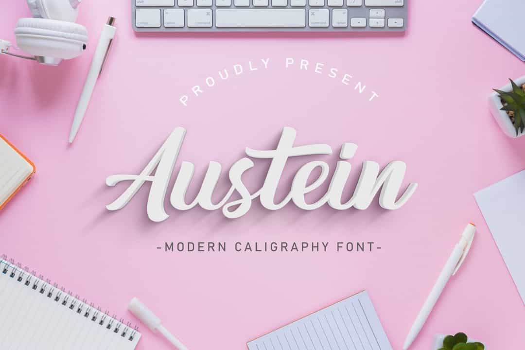 Austein Bold Script Font Image 1