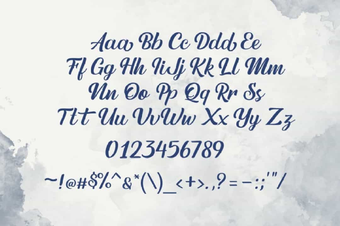 Austein Bold Script Font Image 3