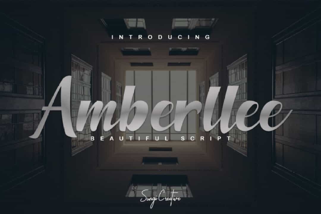 Amberllee Modern Script Typeface Image 1