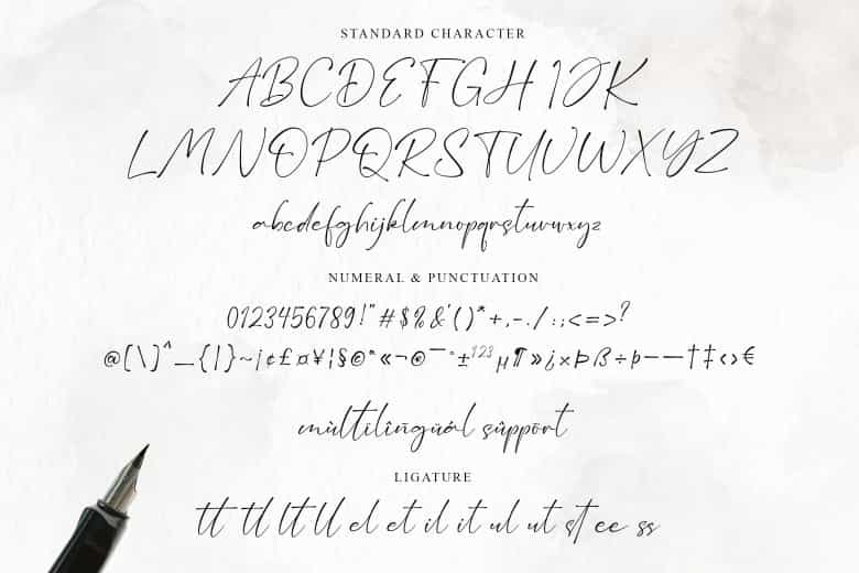 Amstajul Bufett Handwritten Signature Font Image 3
