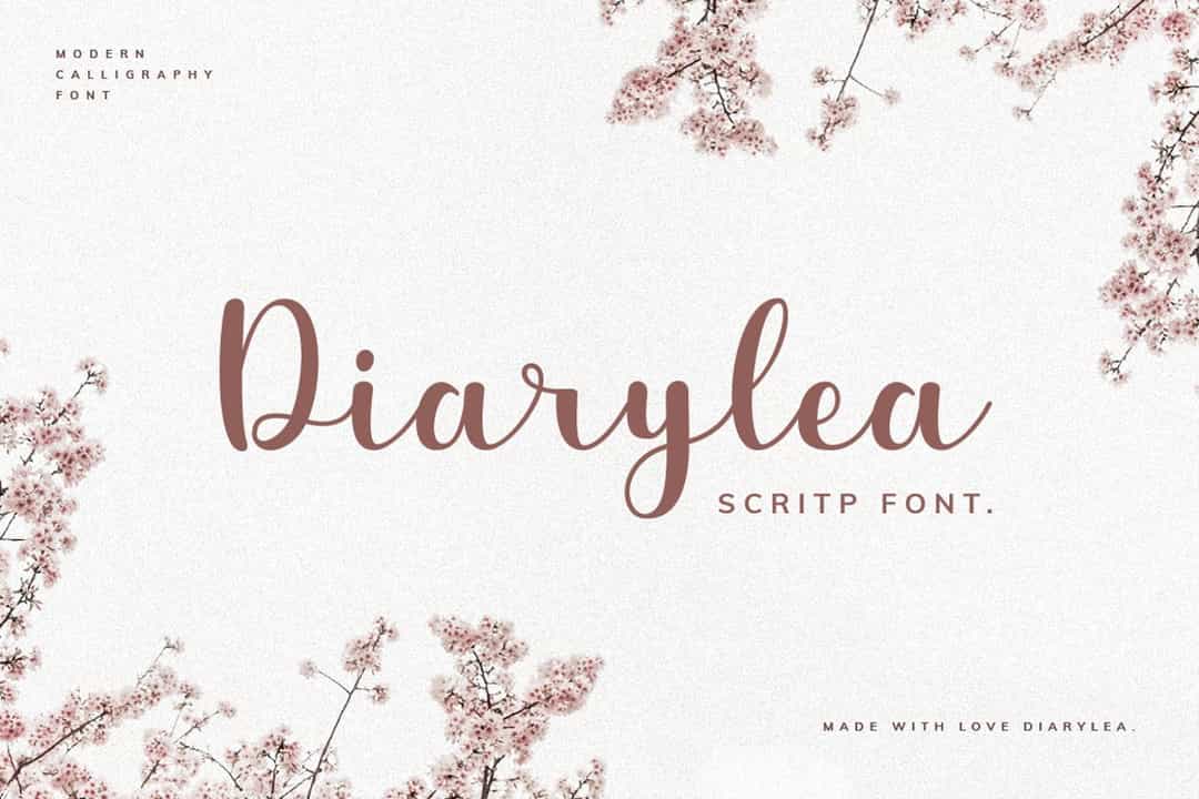 Diarylea Script Font Image 1