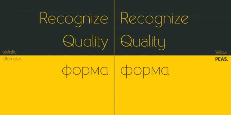 Yellow Peas Font Image 2