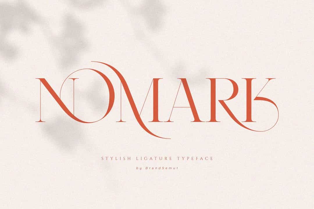 Nomark Serif Ligature Typeface Image 1
