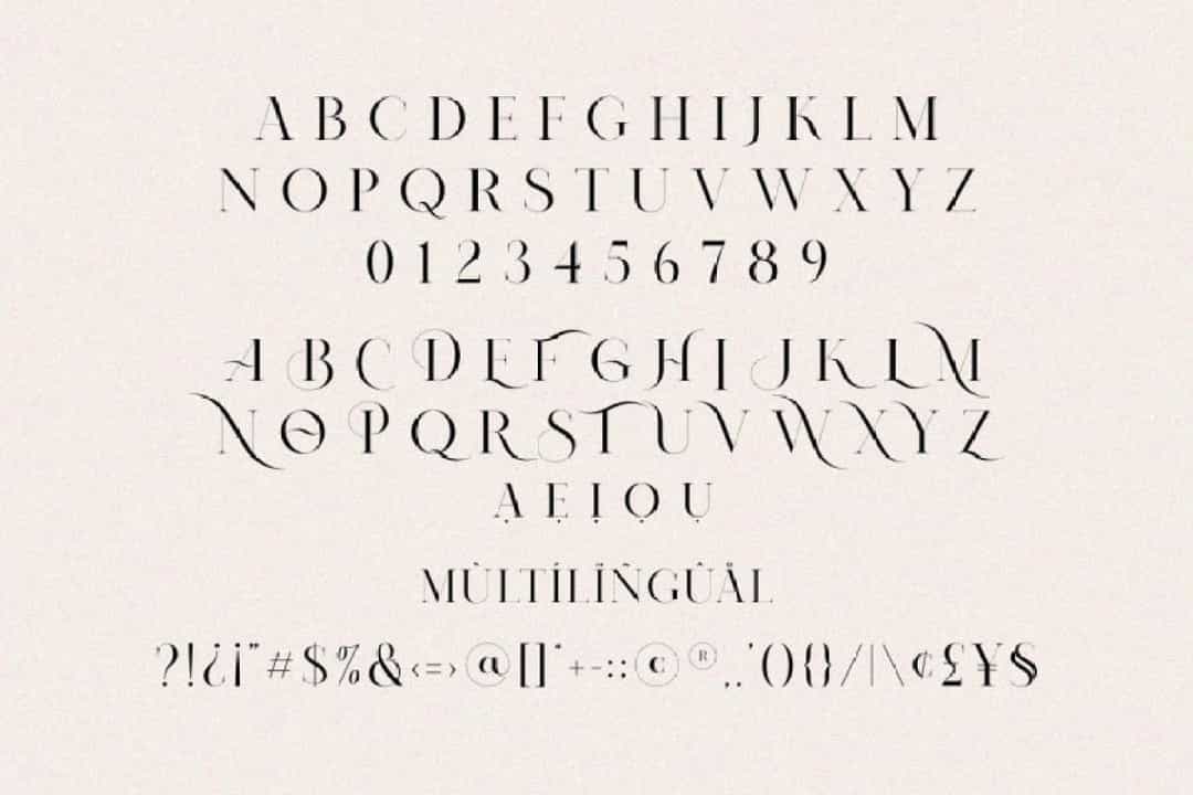 Nomark Serif Ligature Typeface Image 3