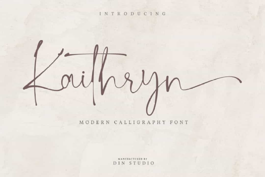 Kaithryn Handwritten Script Font Image 1