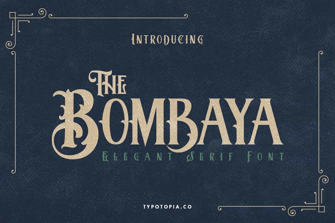 Bombaya Display Serif Font Image 1