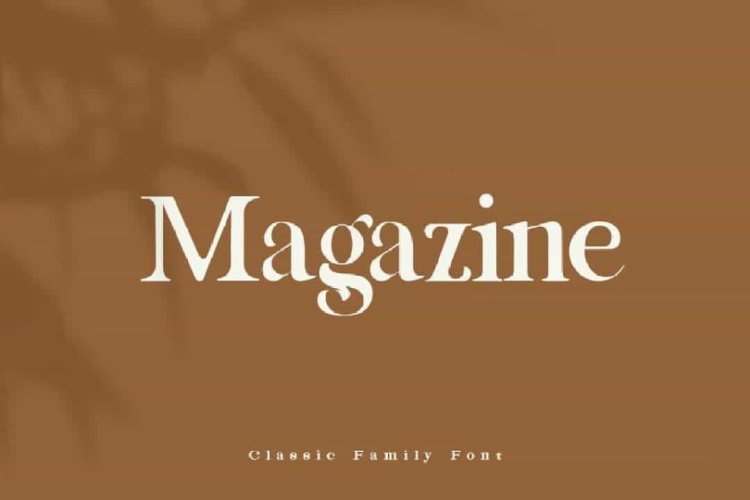 Magazine Classic Serif Font Image 1