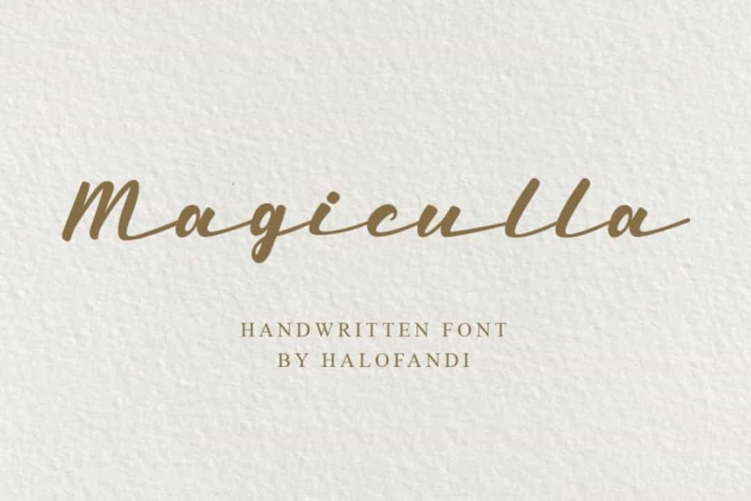 Magiculla Modern Handwritten Font Image 1