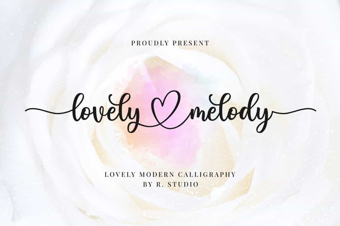 Lovely Melody Font Image 1