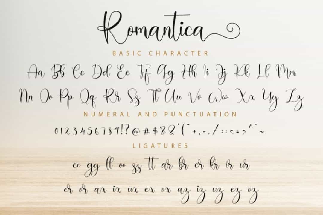 Romantica Typeface Image 3