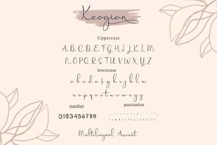 Korian Handwritten Script Font Image 3