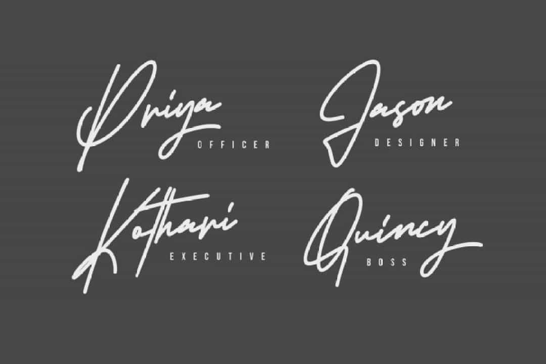 Armstrong Signature Script Font Image 2