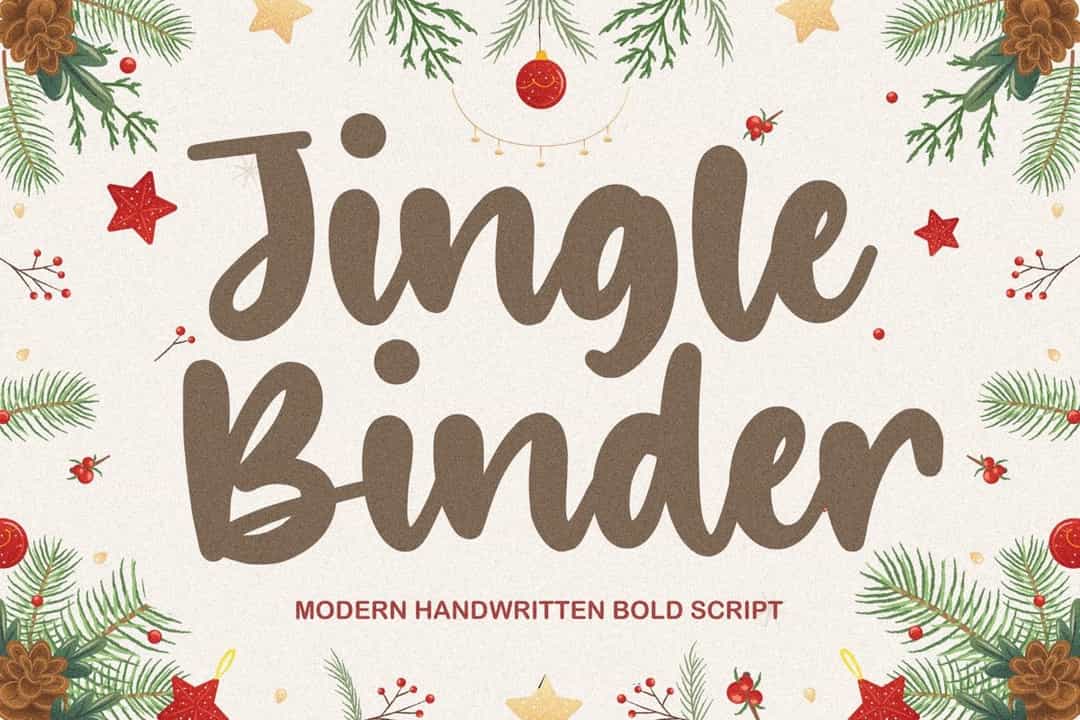 Jingle Binder Font Image 1