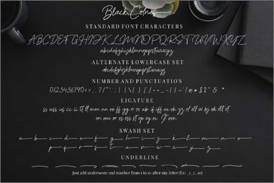 Black Colnes Font Image 3