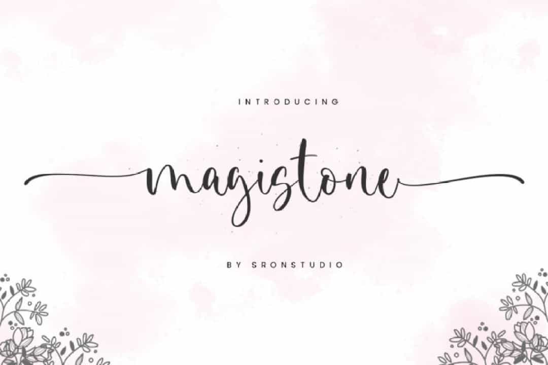 Magistone Lovely Calligraphy Script Font Image 4