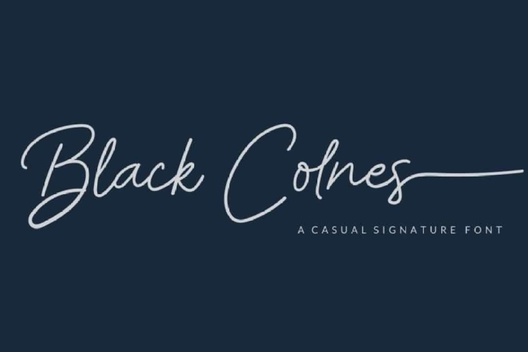 Black Colnes Font Image 4