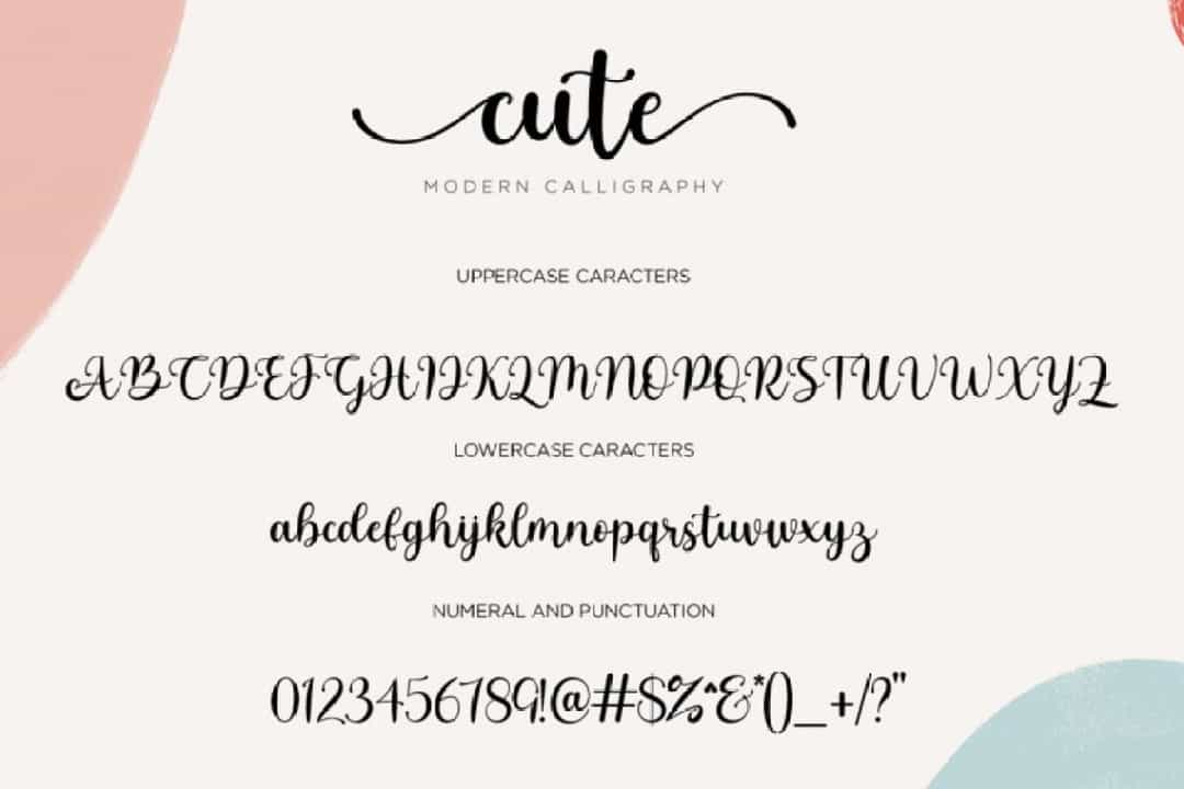 Cute Modern Calligraphy Font Image 3