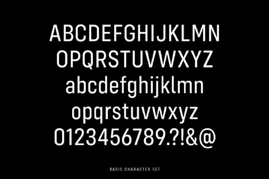 Config Condensed Sans Font Family Image 6