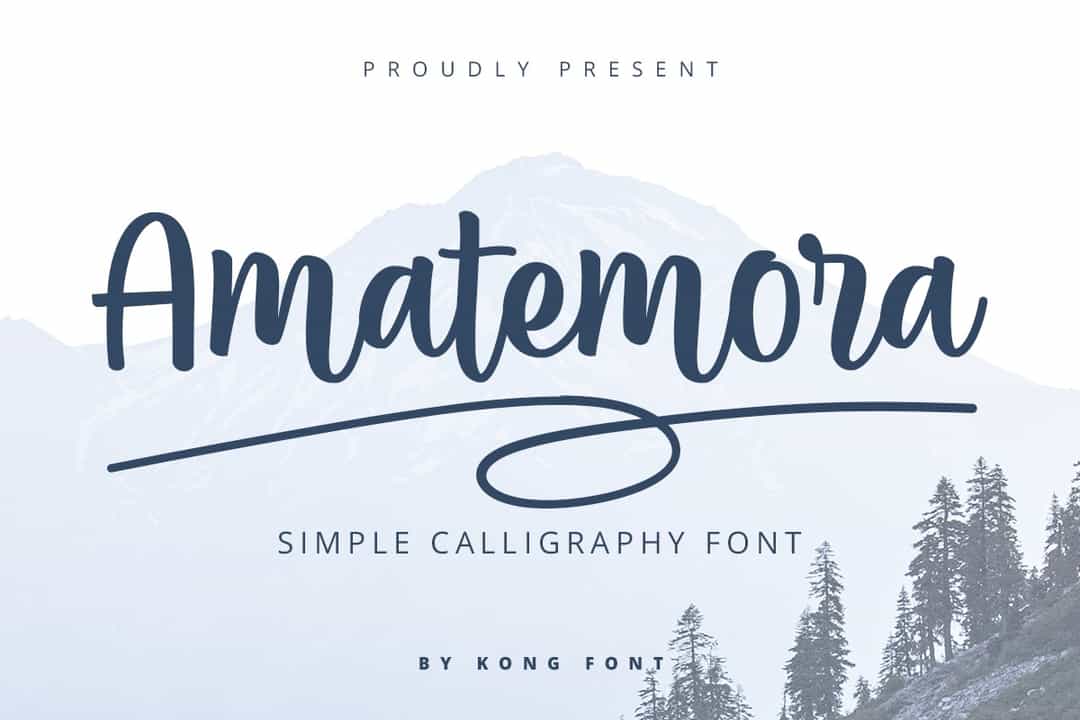 Amatemora Handwritten Script Font Image 4