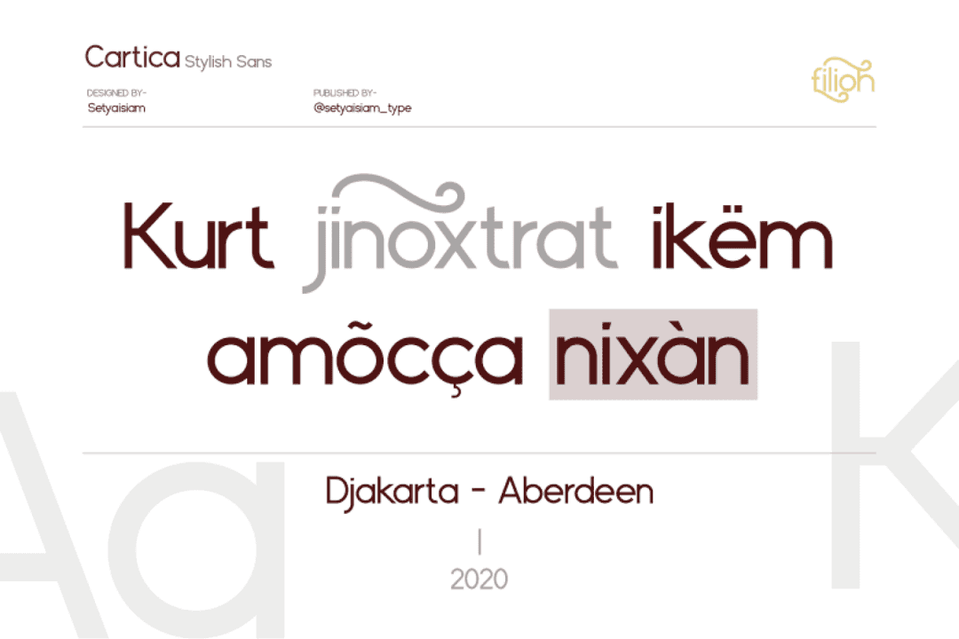 Cartica Stylish Sans Serif Font Image 2