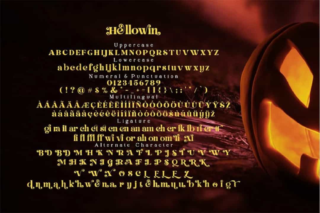 Hellowin Modern Serif Font Image 2