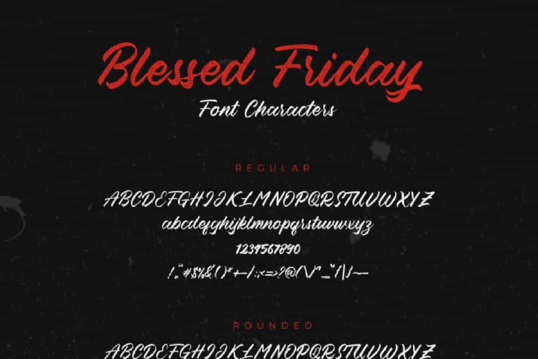 Blessed Friday Script Font Image 3