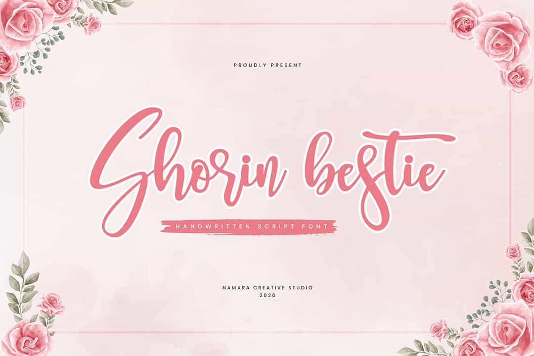 Shorin Bestie Calligraphy Script Font Image 1