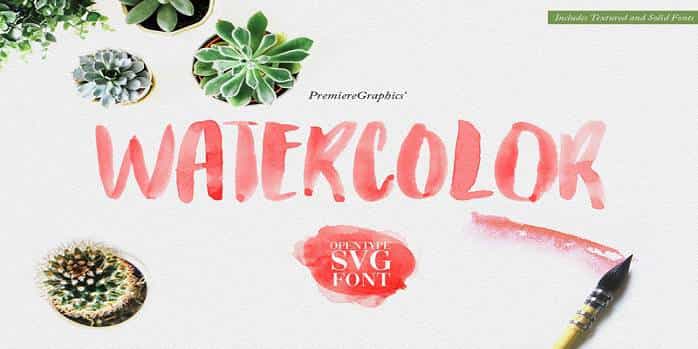 Watercolor Font Image 1