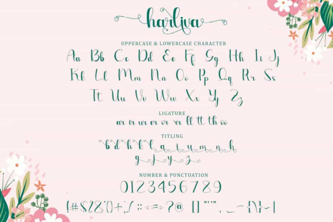 Harliva Font Image 2