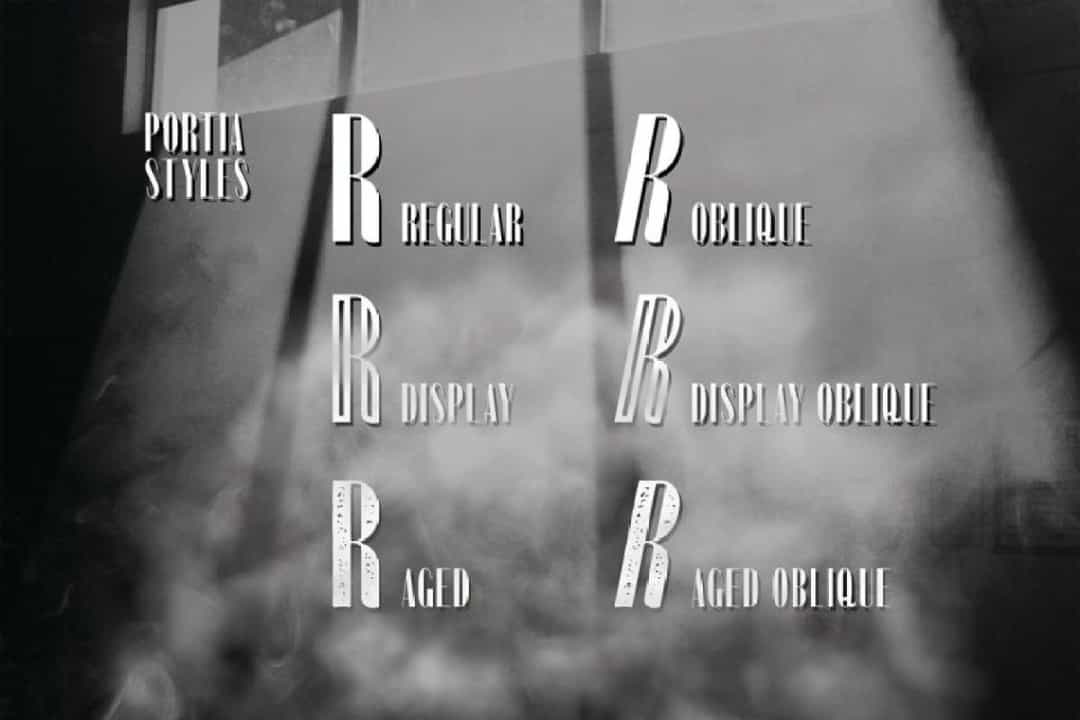 Portia Film Noir Inspired Font Image 3