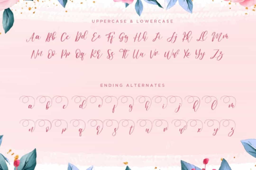 Anandya Calligraphy Script Font Image 3