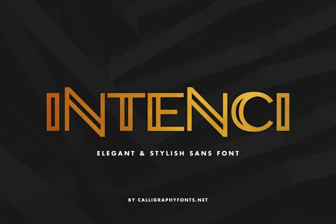 INTENCI Display Sans Font Image 1