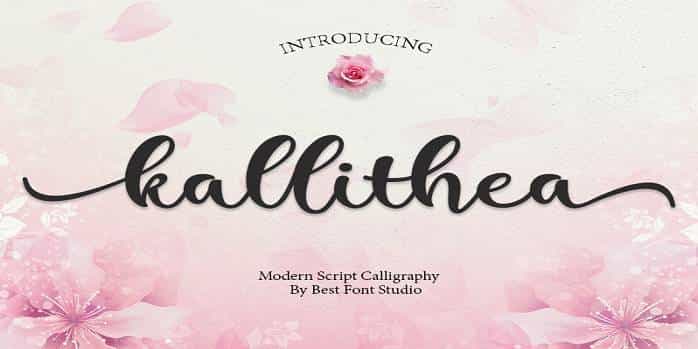 Kallithea Font Image 1