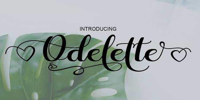 Odelette Font Image 1