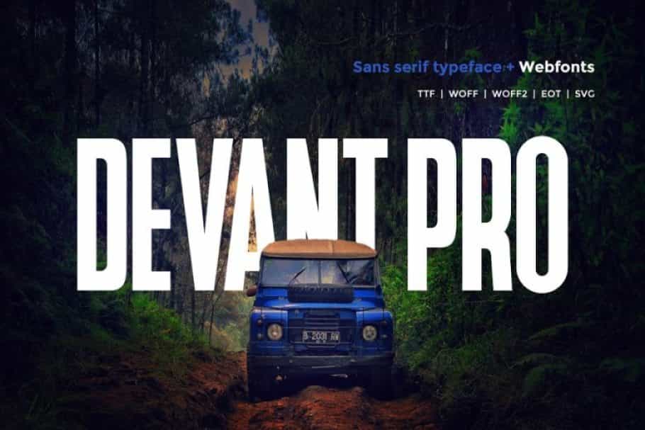 Devant Pro Modern Sans Typeface Image 1