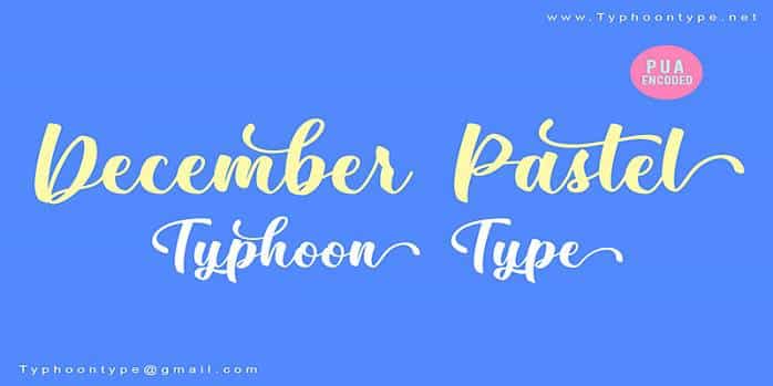 December Pastel Font Image 1