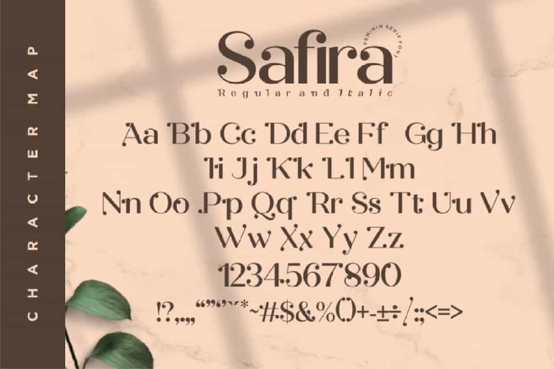 Safira Modern Feminine Serif Font Image 3