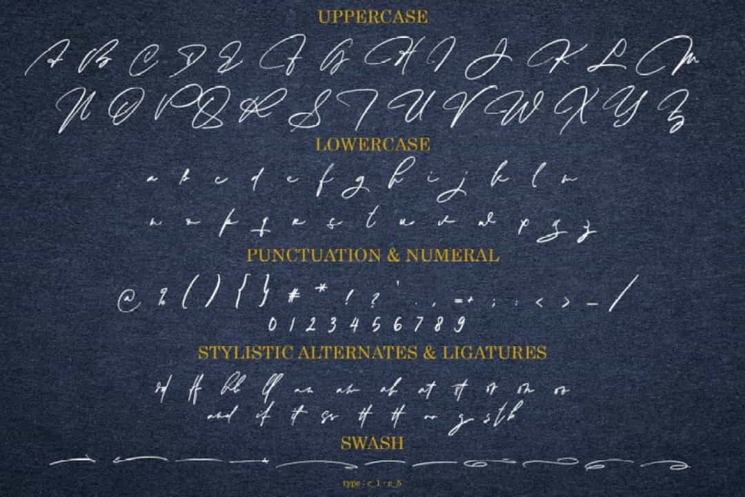 Monarchy Signature Script Font Image 3