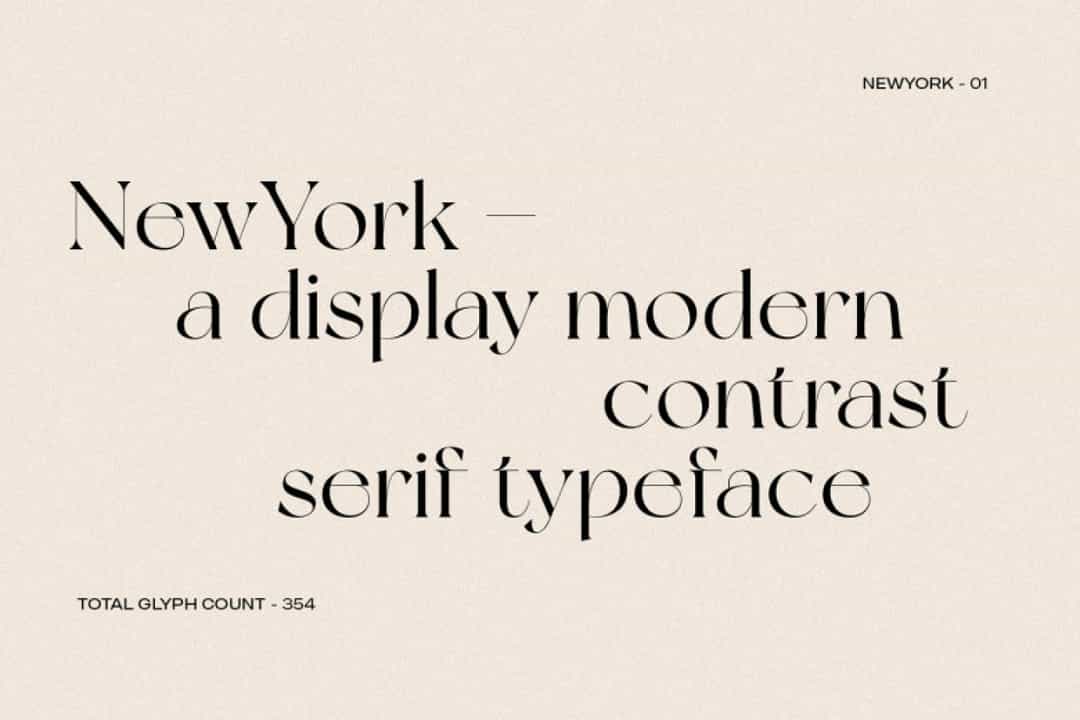 New York Modern Serif Typeface Image 2