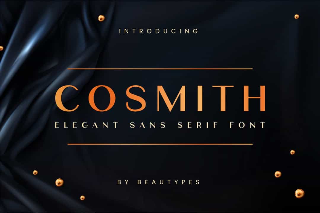 Cosmith Elegant Sans Serif Font Image 1