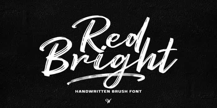 Red Bright Font Image 1