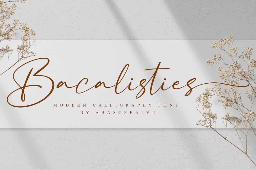 Bacalisties Handwritten Script Font Image 1
